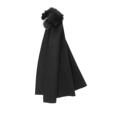 Imagem de Colaxi Roupas de boneco de ação 1/12, capa, tecido antigo, unissex, miniatura, fantasia de boneca para bonecos de corpo de 6", Preto