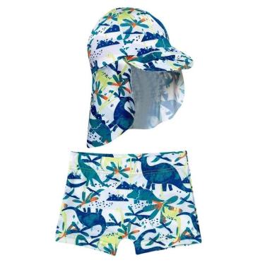 Imagem de Tip Top Conjunto Praia Sunga Boxer e Bone Dinossauros-Masculino