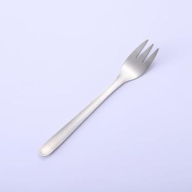 Imagem de Garfos de sobremesa estilo japonês - Talheres de aço inoxidável escovado para chá da tarde e hora do café, pode ser lavado na lava-louças