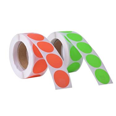 Imagem de 1000 peças de etiquetas redondas autoadesivas, adesivos redondos coloridos, etiquetas de selos, círculos multiusos para escritórios manuais, 25 mm