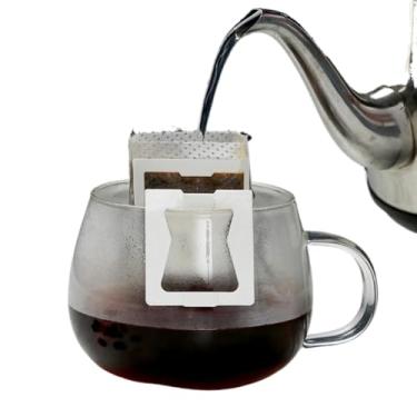 Imagem de Mini Coador Papel Individual Descartável Filtro Café Chá Monodose Drip Coffe Dose Única