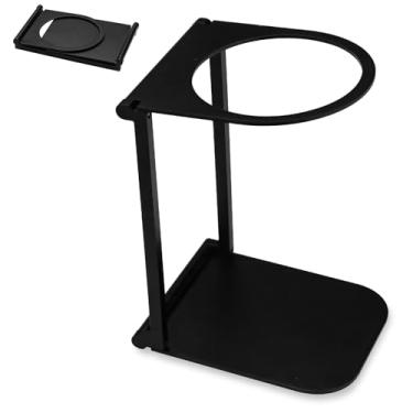Imagem de Diakey Suporte portátil para cafeteira, suporte dobrável de alumínio para coador de café para máquinas de café expresso, compacto para acampamento e uso doméstico, 1 pacote preto