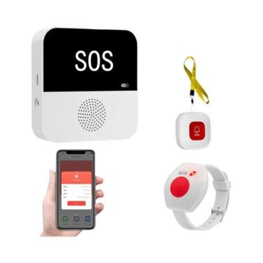 Imagem de Botão De Chamada De Emergência Para Idosos Sistema De Alarme WiFi Tuya