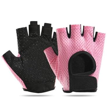 Imagem de Luvas de levantamento de peso para homens e mulheres – Proteção total da palma da mão, luvas de treino respiráveis super leves para academia, ciclismo e exercício, 1 par