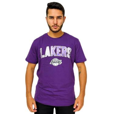 Imagem de Camiseta NBA Lakers Metallic Basquete - Masculino-Masculino