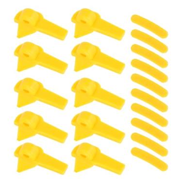 Imagem de Cryfokt Protetor de Aro de Inserção de Pato para Trocador de Pneus, Cabeça de Desmontagem para Ferramenta de Montagem de Pneus, 20 Peças de Protetor ABS Universal, Mostrado como Imagem