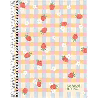 Imagem de Caderno Universitário Capa Dura School Basics Feminino 1 Matéria 80 Folhas Sortido