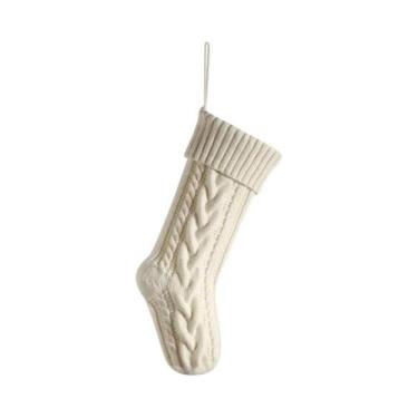 Imagem de Meias De Natal De Tricô Grande Para Crianças Decorações De Festa Em Fa