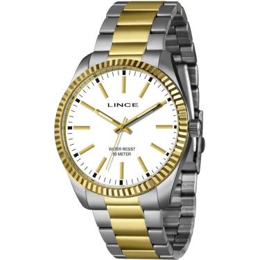 Imagem de Relógio Lince Masculino Ref: Mrth191l46 B1sk Casual Bicolor