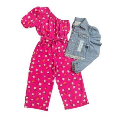 Imagem de Roupa Infantil Macacão Pantacourt Com Jaqueta Blogueirinha - Mini Diva