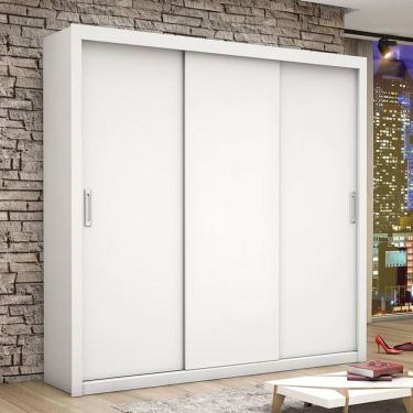 Imagem de Guarda Roupa Bahia 3 Pts 3 Gavetas Branco - Carioca Móveis