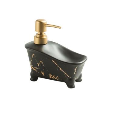 Imagem de Dispensadores de sabonete, forma de banheira, design multifuncional, dispensador de sabão líquido, saboneteira, dispensador de loção, dispensador de sabão reutilizável, para cozinha, banheiro, bomba