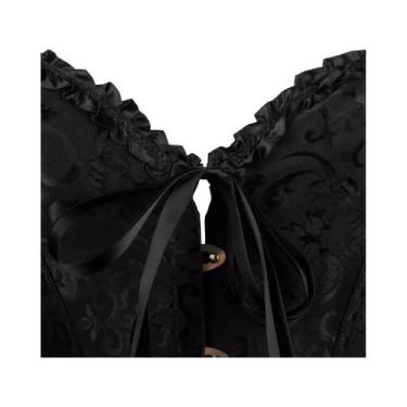 Imagem de Corset Ajustável Estilo Europeu-Americano Com Renda Nas Costas E Molda