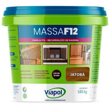 Imagem de Massa Calafetar Correção Madeira Viapol F12 1,65Kg Jatoba