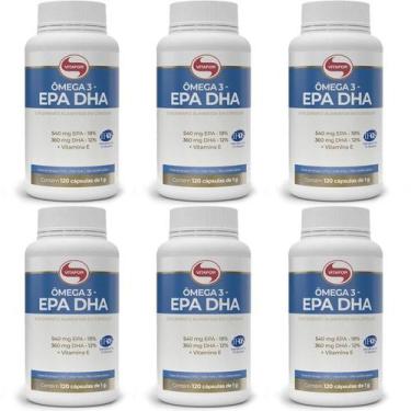 Imagem de Ômega 3 EPA DHA 120 cápsulas Vitafor - 6 unidades - Vitamina E