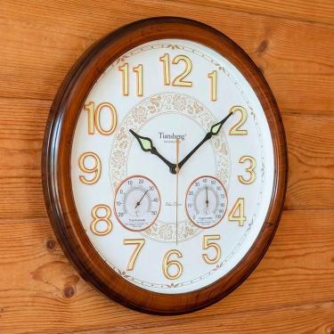 Imagem de Relógio Decorativo De Parede Com Termômetro Higrômetro 46cm