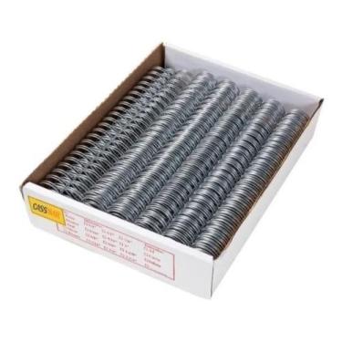 Imagem de Wire-o Para Encadernação 2x1 A4 Prata 3/4 Para 140fls 25un - Cassmar 