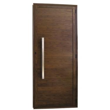 Imagem de Porta De Alumínio Lambril Com Puxador 2,10 X 0,90  Esquerda Linha All 