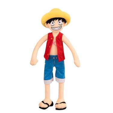 Imagem de Brinquedo de boneca de pelúcia One Piece Luffy & Chopper 85 cm com alg