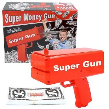 Imagem de Arma de brinquedo para cuspir dinheiro Super Gun Dollar Spit - Gloome 
