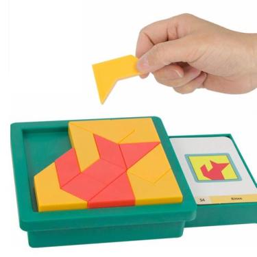 Imagem de Brinquedo Blocks Puzzle Brain Teasers para crianças, superfície lisa -