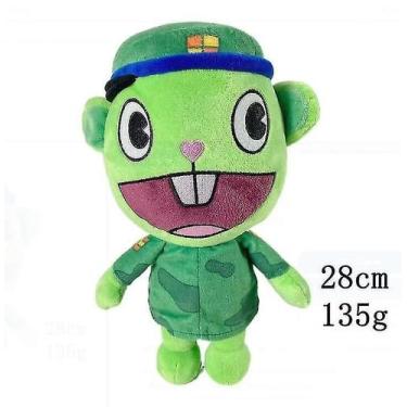 Imagem de Boneca de pelúcia Happy Tree Friends Flippy Fliqpy 28cm - Gloome Store