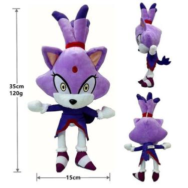 Imagem de Brinquedo de pelúcia Sonic The Hedgehog Rosalind Blaze 30cm - Gloome S