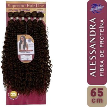 Imagem de Cabelo Bio Proteína Cacheado Linha Supreme Hair Alessandra 65 cm 300 g