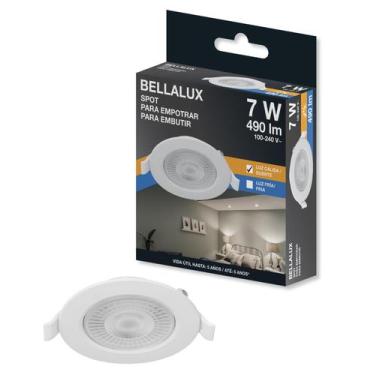 Imagem de 2 SPOT LED REDONDO 7W BIV 3000K BellaLUX
