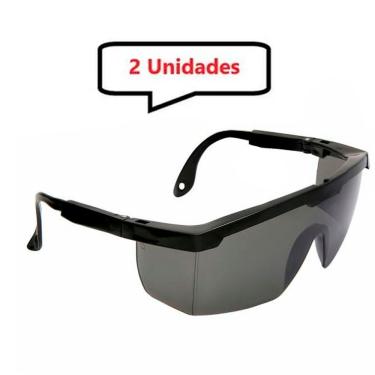 Imagem de Kit 2 óculos Fume Proteção Epi Oferta 24horas