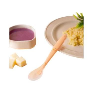 Imagem de Conjunto De Colheres De Silicone Para Bebês Em 9 Cores Com Padrão De E