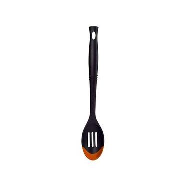 Imagem de COLHER LE CREUSET REVOLUTION DUO VAZADA EM SILICONE LARANJA 93100300090011