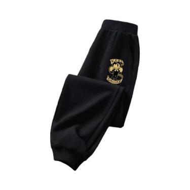 Imagem de Calças Esportivas Com Estampa De Tubarão Para Meninos, Calças Longas C