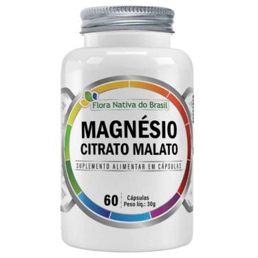 Imagem de Magnésio Citrato Malato 60 cps Flora Nativa-Unissex