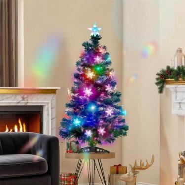 Imagem de Árvore de Natal Juegoal de 3 pés pré-iluminada com luzes que mudam de 