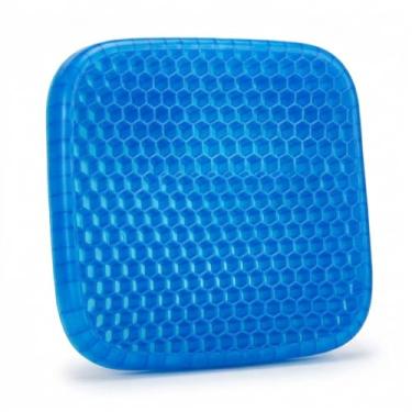 Imagem de Almofada Ortopédica Assento Gel Silicone Egg Anatômica Para Hemorroidas Cóccix Próstata e Coluna Lombar Alívio de Dor Ciática Conforto para Cadeirante Escritório Carro Casa Capa Lavável