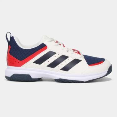 Imagem de Tênis Adidas Masculino Indoor Ligra 7 - Solado Antiderrapante e Estabi