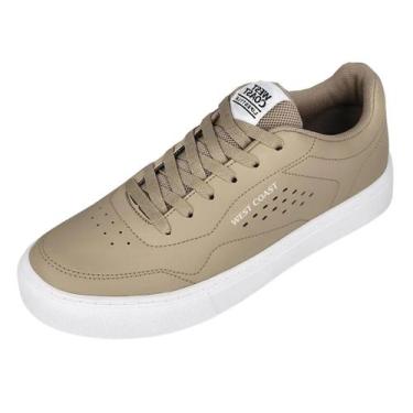 Imagem de Sapatenis Masculino Facil Calce Casual Elegante West Coast, Sand, Whit