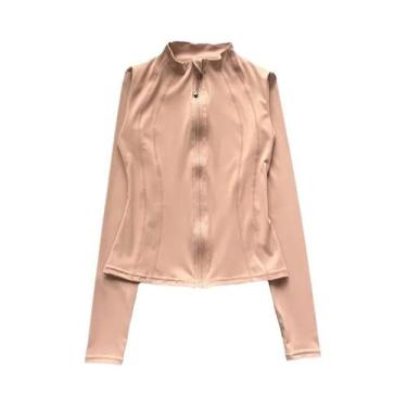 Imagem de Jaqueta Feminina Esportiva Slim-Fit De Secagem Rápida Com Gola Alta Pa