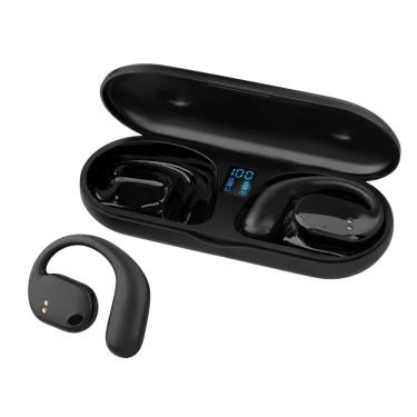 Imagem de Headset Bluetooth de Condução Óssea MDM Uso Seguro para Bike com Microfone Touch Bluetooth 5.3 Preto