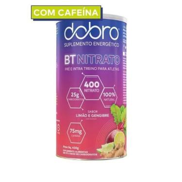 Imagem de BT Nitrato Dobro sabor Limão e Gengibre 450g Com Cafeína, Limão e Geng