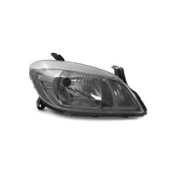 Imagem de Farol Versao Moldura Dark Chrome Gm Chevrolet Celta 2007 a 2011 / Pris