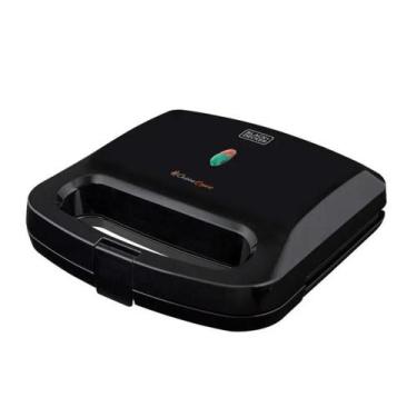 Imagem de Grill e Sanduicheira Elétrica 127v GS800 - Black+Decker, Preto, 110V