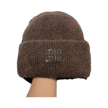 Imagem de Gorro De Inverno Estilo Coreano Em Plush Quente E Espesso Com Borda Du