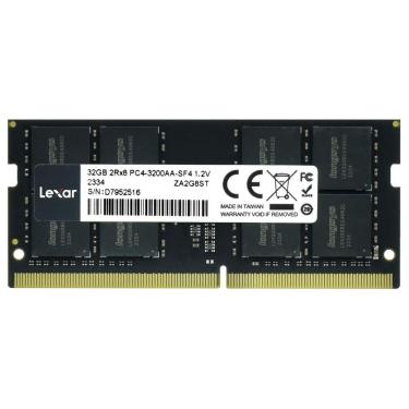 Imagem de Memória RAM para Notebook Lexar DDR4 32GB 3200MHz LD4AS032G-B3200GSST Alta Performance
