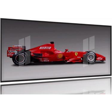 Imagem de Quadro Decorativo Fórmula 1 Ferrari 130x60 Moldura Preta 2x2