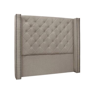 Imagem de Cabeceira Casal 140 cm Vicenza Linho Rustico Areia - SSX Multicoisas