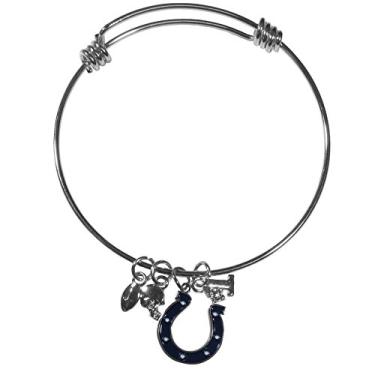 Imagem de Bracelete feminino NFL Siskiyou Sports Indianapolis Colts com pingente de pulseira tamanho único cor de equipe