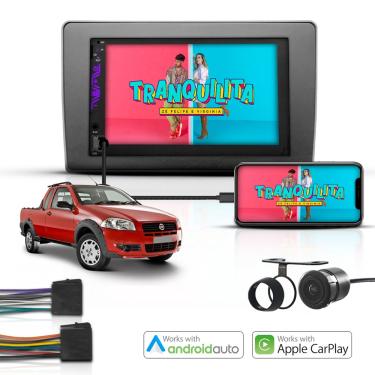 Imagem de Kit Multimidia Universal 2 Din Mp5 Carplay e Android Strada