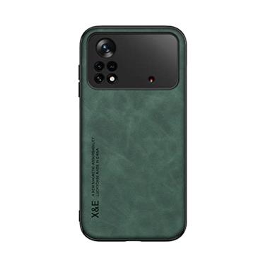 Imagem de Kepuch Silklike Capa para Xiaomi Poco X4 Pro 5G - Case Placa de Metal Embutida para Xiaomi Poco X4 Pro 5G - Verde